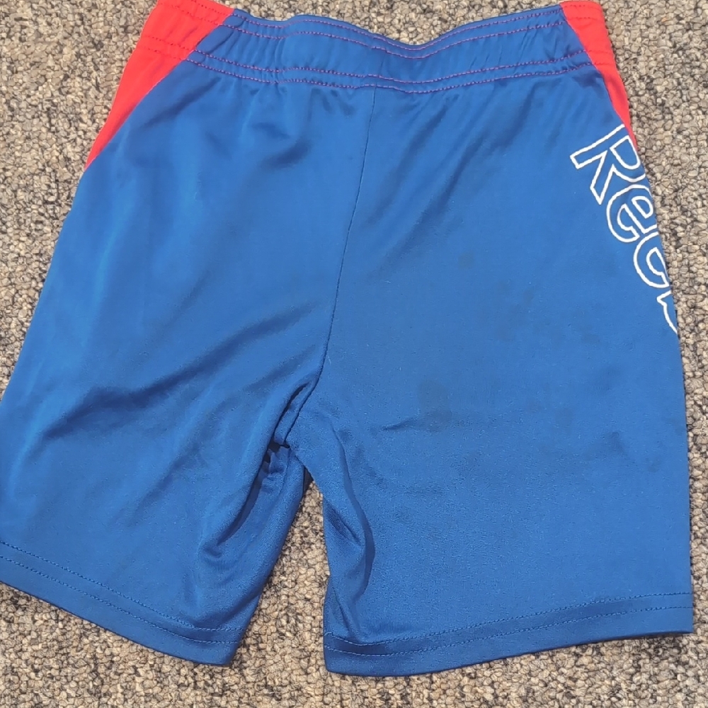Reebok Royal Blue Shorts with Red Accents